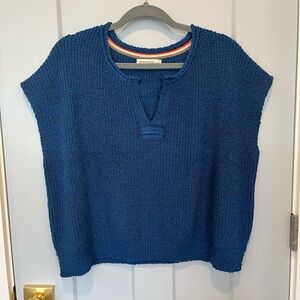 Zenana Sleeveless Rolled Sweater Top